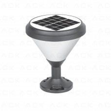 SOLAR LED BAHÇE ARMATÜRÜ YUVARLAK 8W/h 6500K